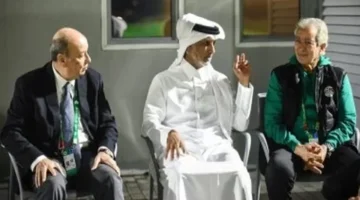 وزير الرياضة القطري يحضر مران منتخب مصر استعدادًا لمواجهة الأردن في كأس العرب 1